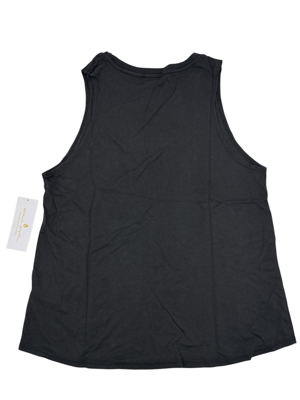 NWT Spiritual Gangster Eternal Optimist Jade Tank Top Black Gold Size Medium - Picture 4 of 11